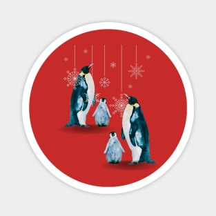 winter penguins Magnet